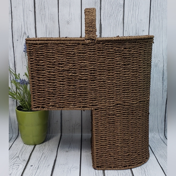 Trademark Innovations Storage Stair Basket With Handle and Lids - Picture 1 of 9